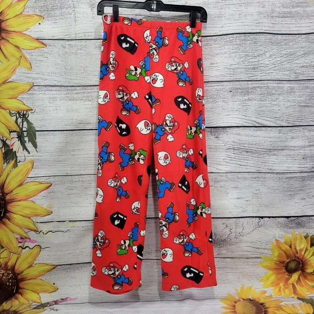 Super Mario Brothers Pajama Bottoms Boy's‎ Size 14/16